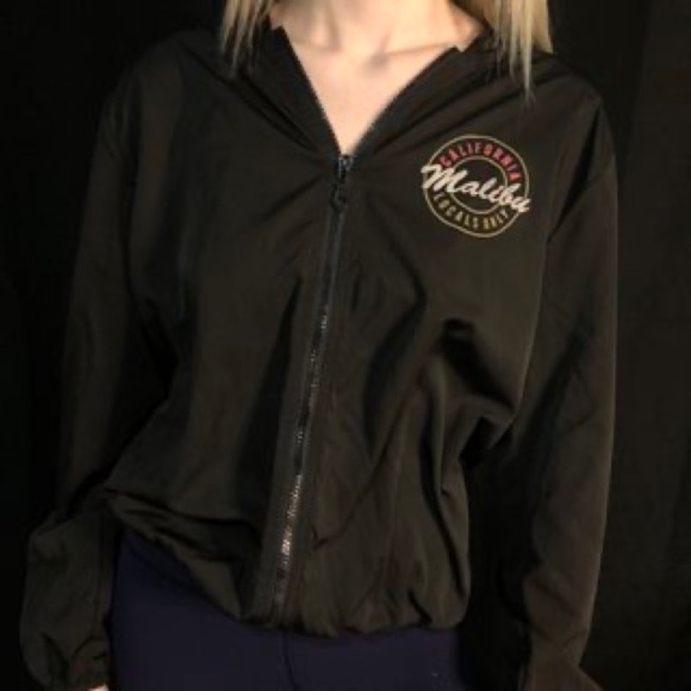 Brandy Melville Malibu Logo Windbreaker